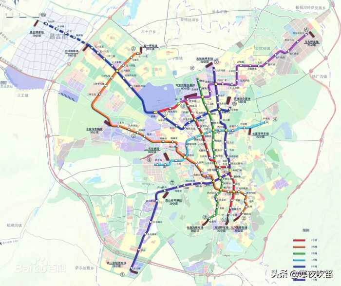 乌鲁木齐规划10条轨道交通，共计261.8公里